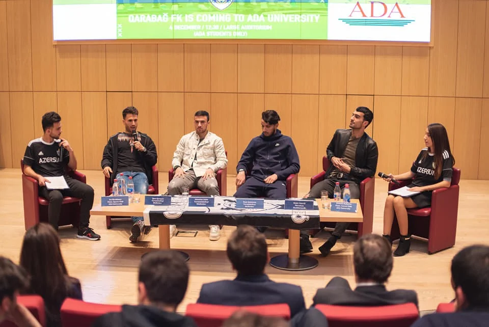 "Qarabağ"ın futbolçuları ADA Universitetində - FOTOLAR 