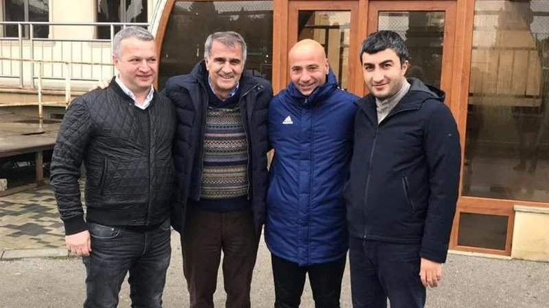Şenol Güneş Bakıya gəldi - FOTO 