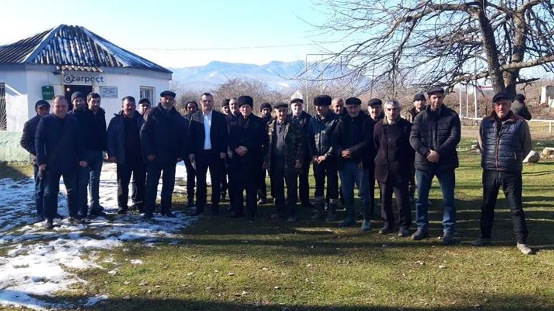 Tanınmış jurnalist İlkin Xəlilov seçicilərlə görüşlərə start verdi - FOTOLAR 