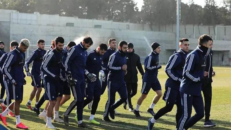 "Qarabağ" "Neftçi" üçün başladı - FOTOLAR 