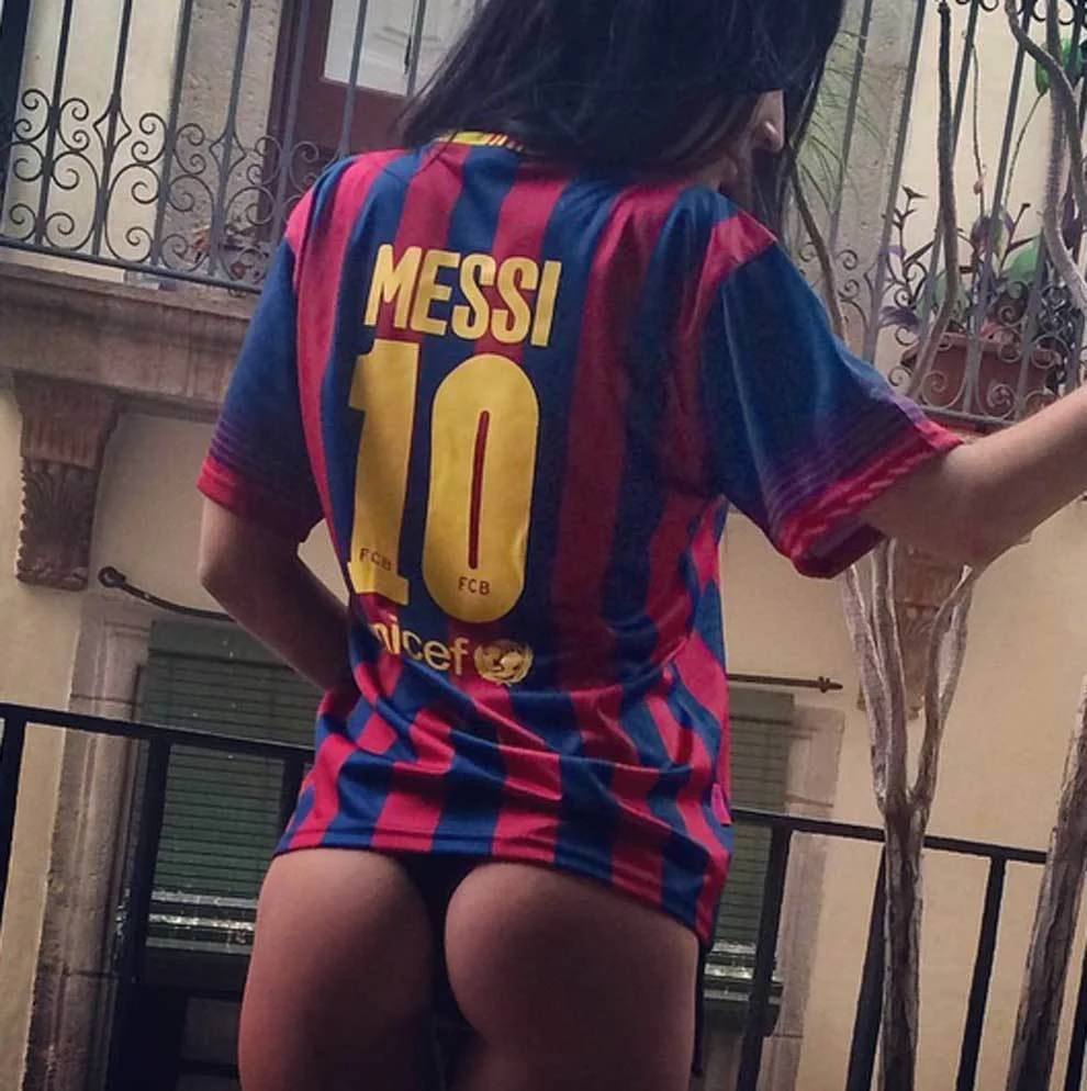 Ukraynalı gözəlin Messi sevgisi... - FOTOLAR 