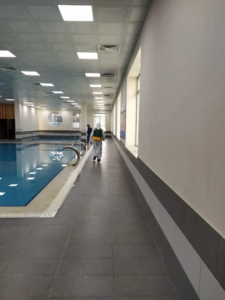 “Qarabağ”ın bazasında dezinfeksiya işləri aparıldı - FOTOLAR 