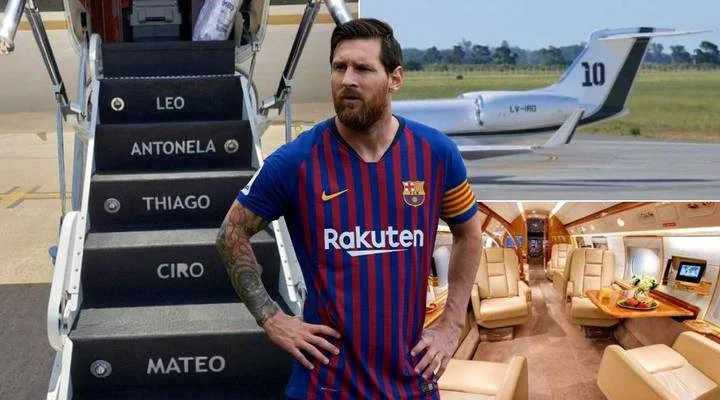 Messi 12 milyon avroya təyyarə aldı - FOTOLAR 