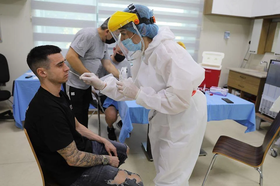"Qarabağ" koronavirus testindən keçdi - FOTOLAR 