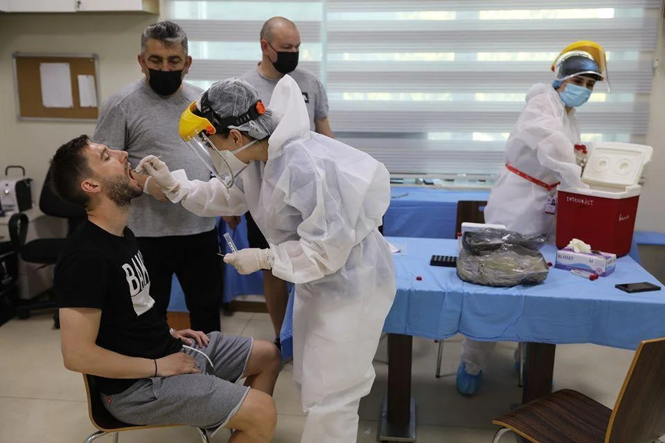 "Qarabağ" koronavirus testindən keçdi - FOTOLAR 