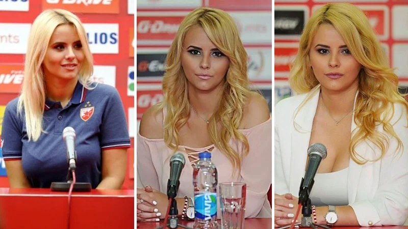 Məşhur klubun mətbuat katibi gözəliyi ilə diqqət çəkir - FOTOLAR 