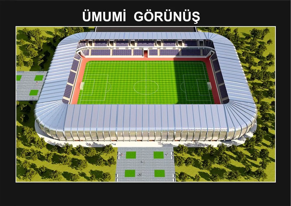 Sumqayıtda sökülən stadion necə olacaq? - FOTOLAR 