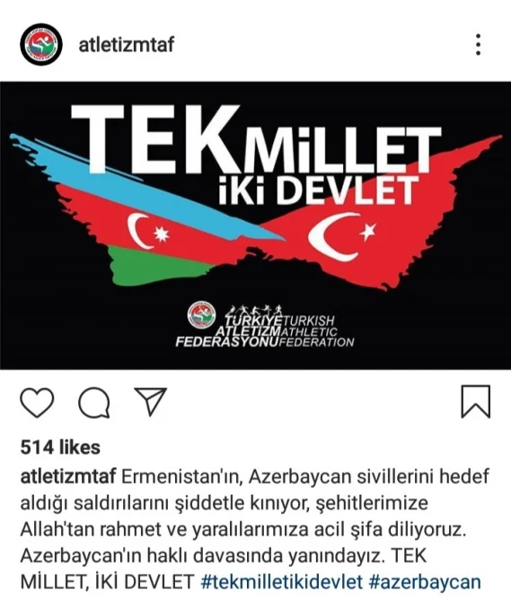 Türkiyənin Atletika Federasiyasından Azərbaycana dəstək 