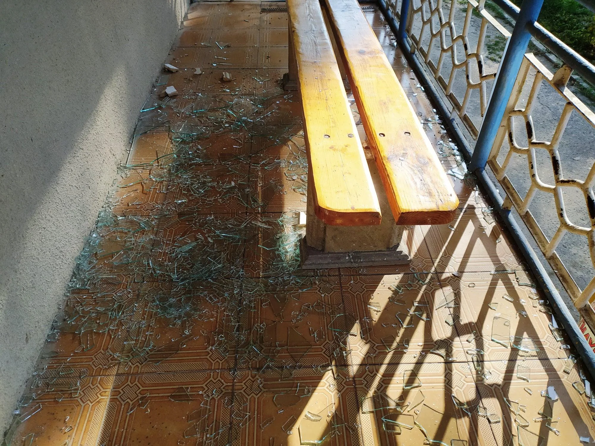 Gəncə şəhər stadionu da erməni terrorundan zərər görüb - FOTOLAR 
