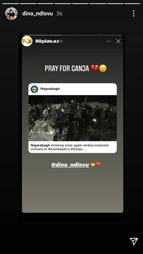 Azərbaycanda oynamış əcnəbi futbolçular Gəncəyə dəstək - FOTOLAR 