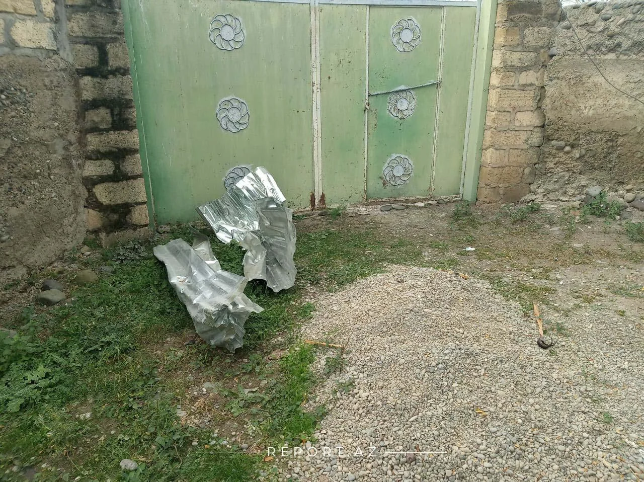 Ermənilər Tərtərə top mərmiləri atdı, evlər dağıldı - FOTOLAR 