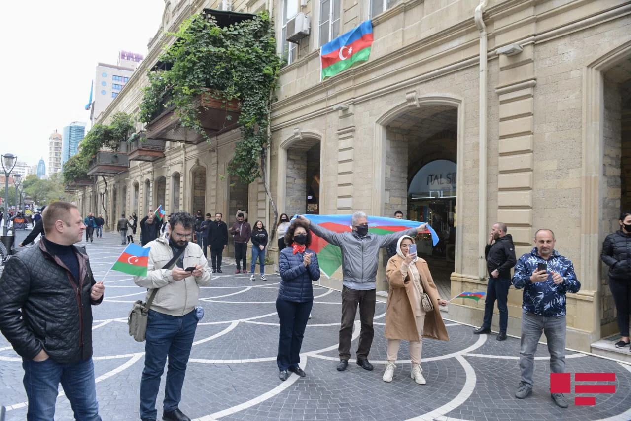 Şuşanın azadlığından sonra Bakı... - FOTOLAR 