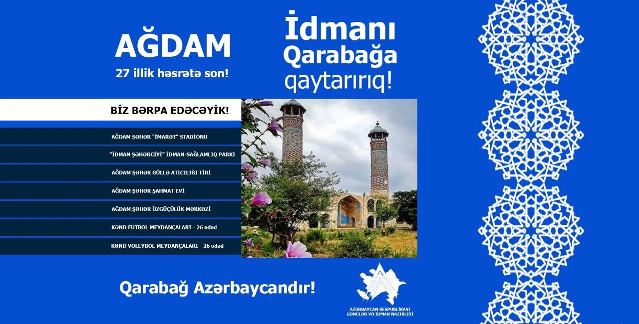 Erməni işğalı vaxtı dağıdılmış idman obyektləri - SİYAHI 