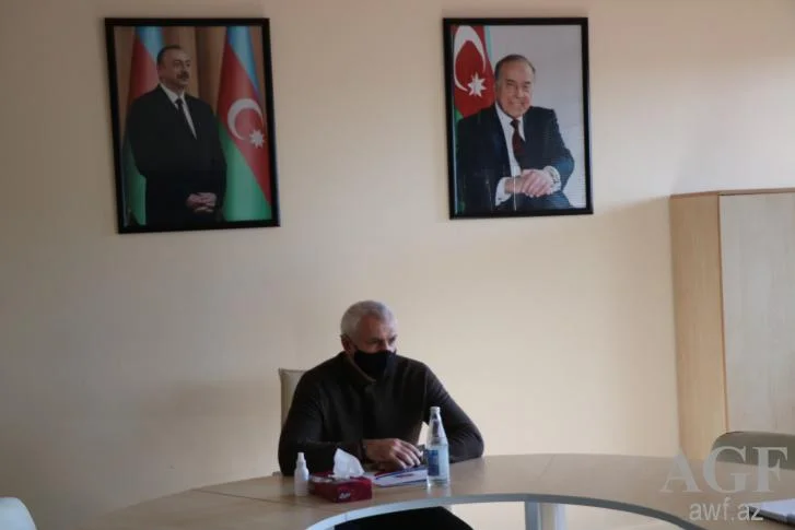 Baş məşqçilər Namiq Əliyevə hesabat verdi - FOTOLAR 
