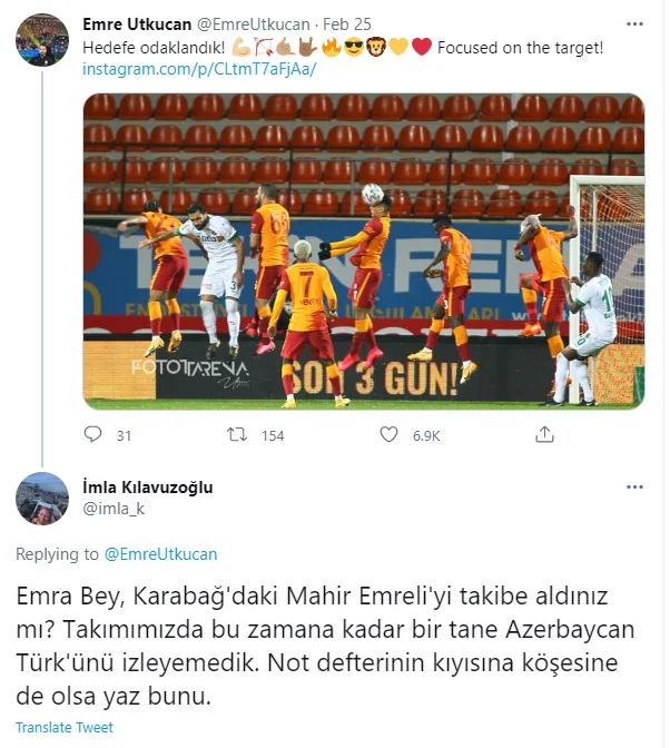 Mahir Emreli "Qalatasaray"a təklif edildi 