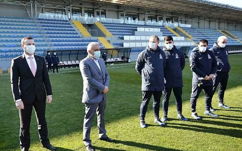AFFA prezidenti milli komandanın heyəti ilə görüşdü - FOTOLAR 
