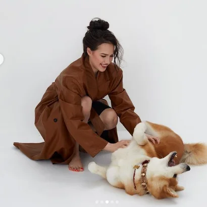 Alinanın iti ilə fotosessiyası çox bəyənildi - FOTOLAR 