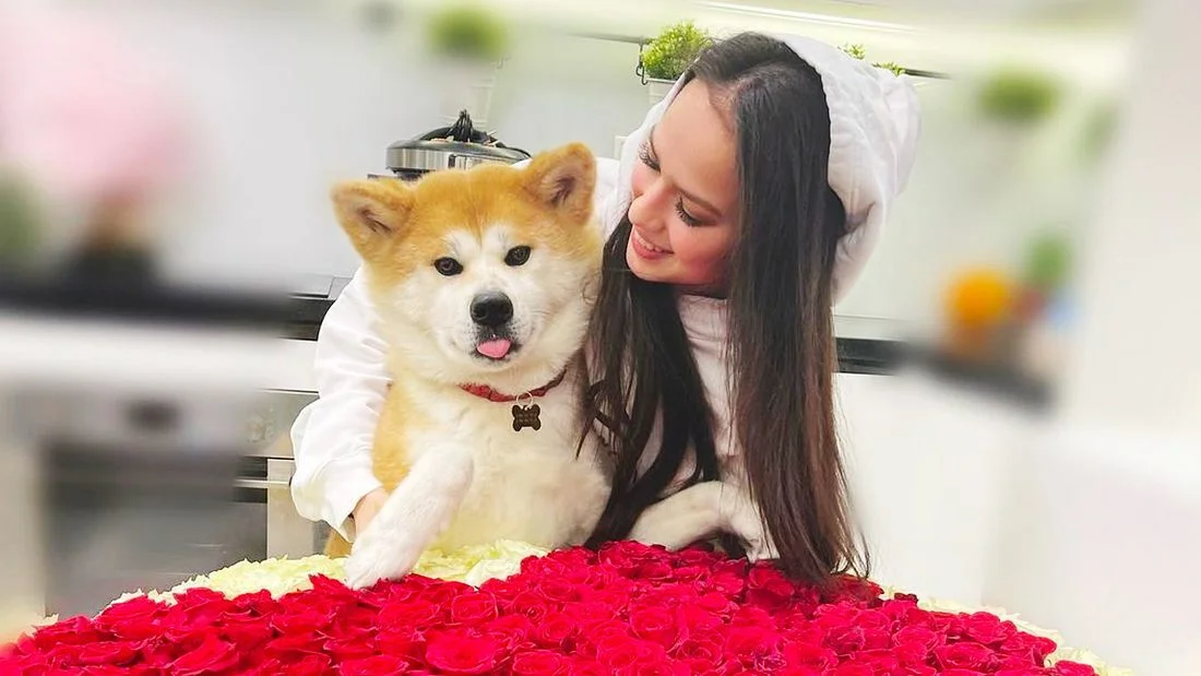 Alinanın iti ilə fotosessiyası çox bəyənildi - FOTOLAR 