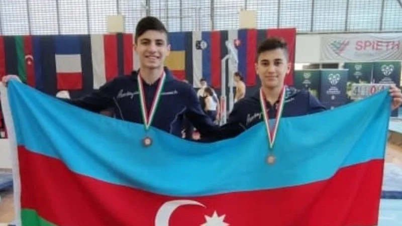 İki gimnastımız Macarıstanda medal qazandı - FOTOLAR 