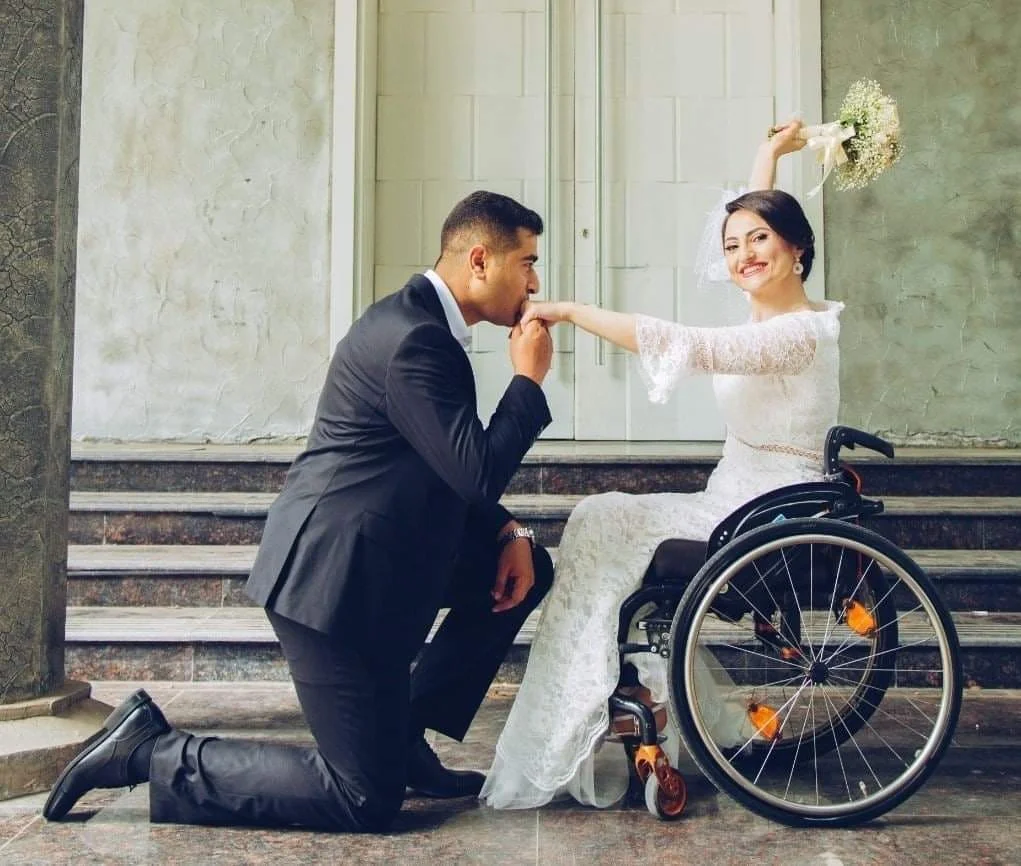 Paralimpiyaçımız Vətən Müharibəsi iştirakçısıyla evləndi - FOTOLAR 