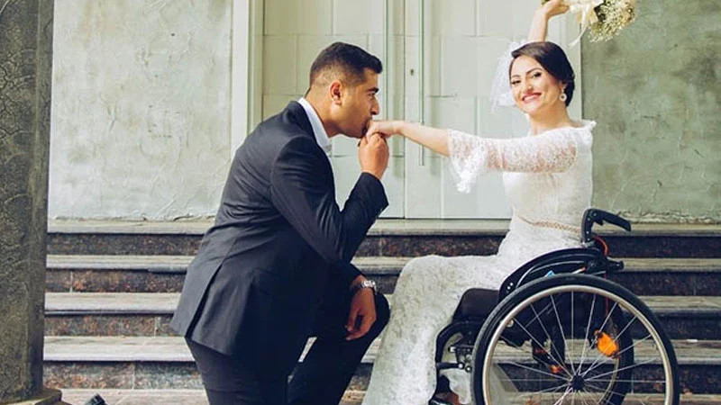 Paralimpiyaçımız Vətən Müharibəsi iştirakçısıyla evləndi - FOTOLAR 