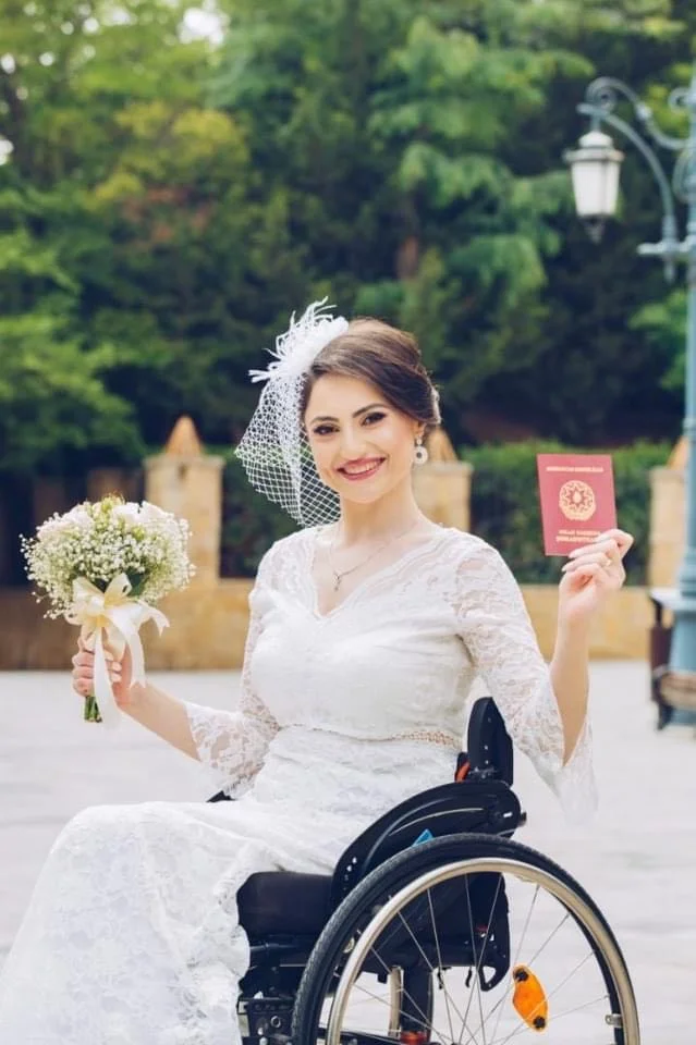 Paralimpiyaçımız Vətən Müharibəsi iştirakçısıyla evləndi - FOTOLAR 