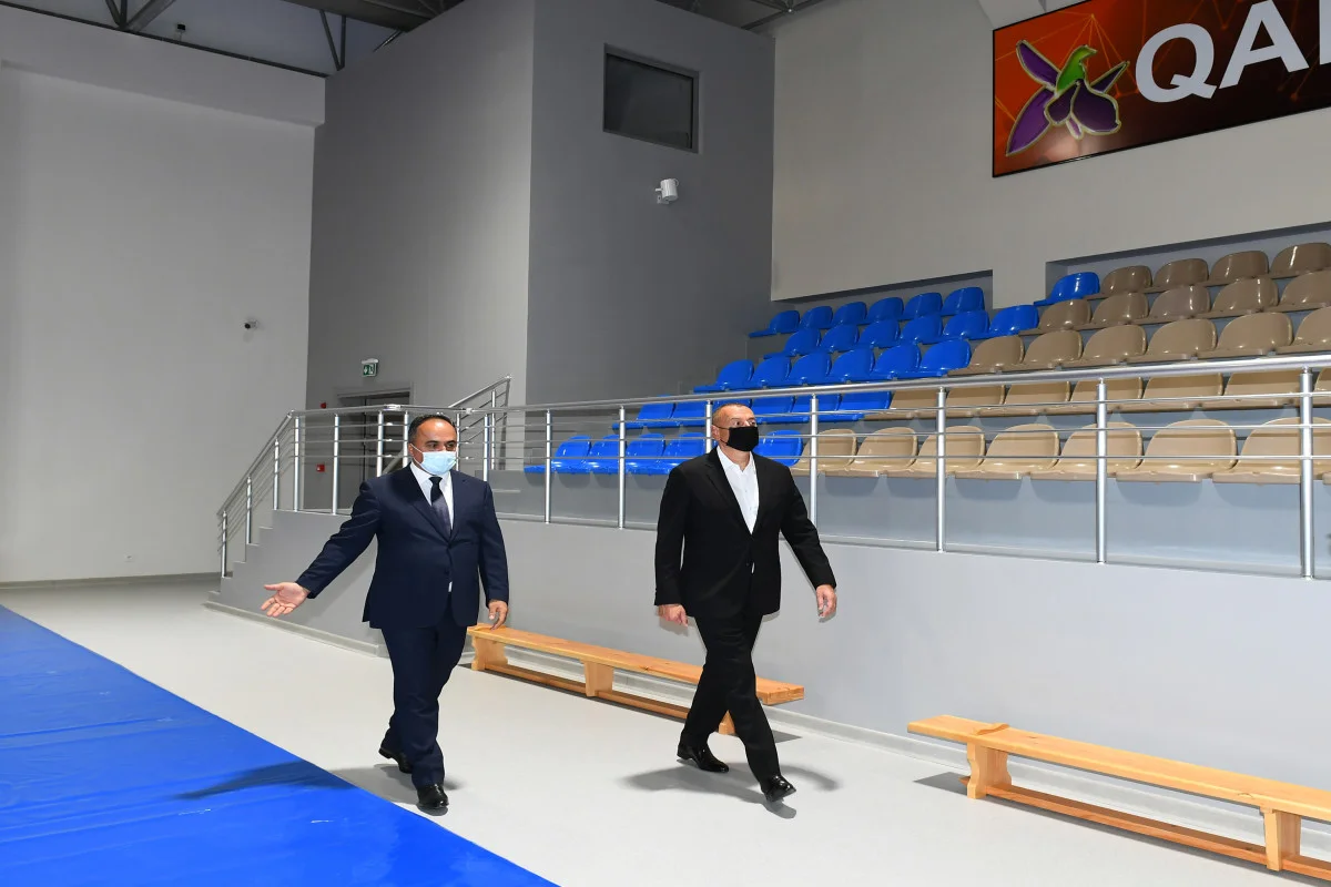 Prezident Goranboy Olimpiya İdman Kompleksinin açılışında iştirak edib - FOTOLAR 