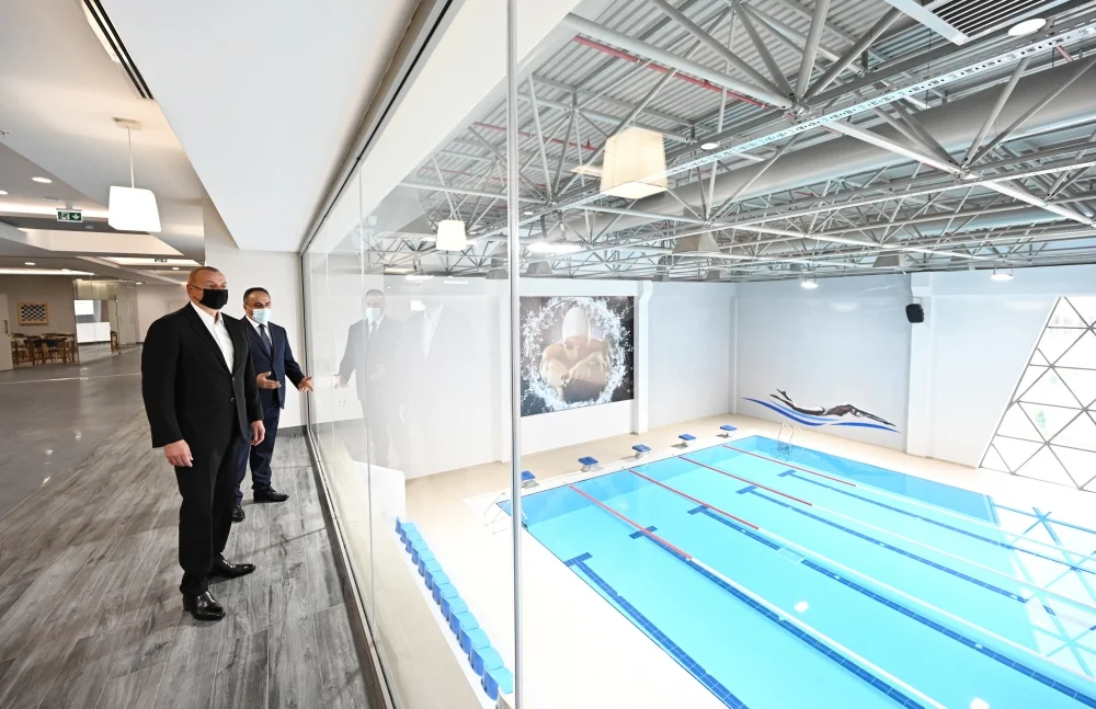Prezident Goranboy Olimpiya İdman Kompleksinin açılışında iştirak edib - FOTOLAR 