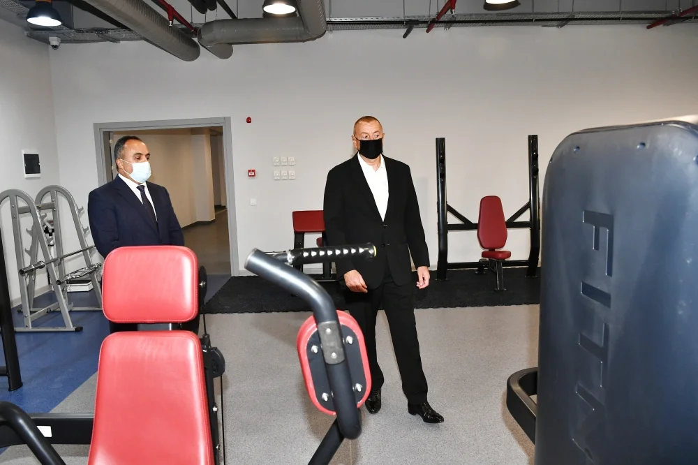 Prezident Goranboy Olimpiya İdman Kompleksinin açılışında iştirak edib - FOTOLAR 
