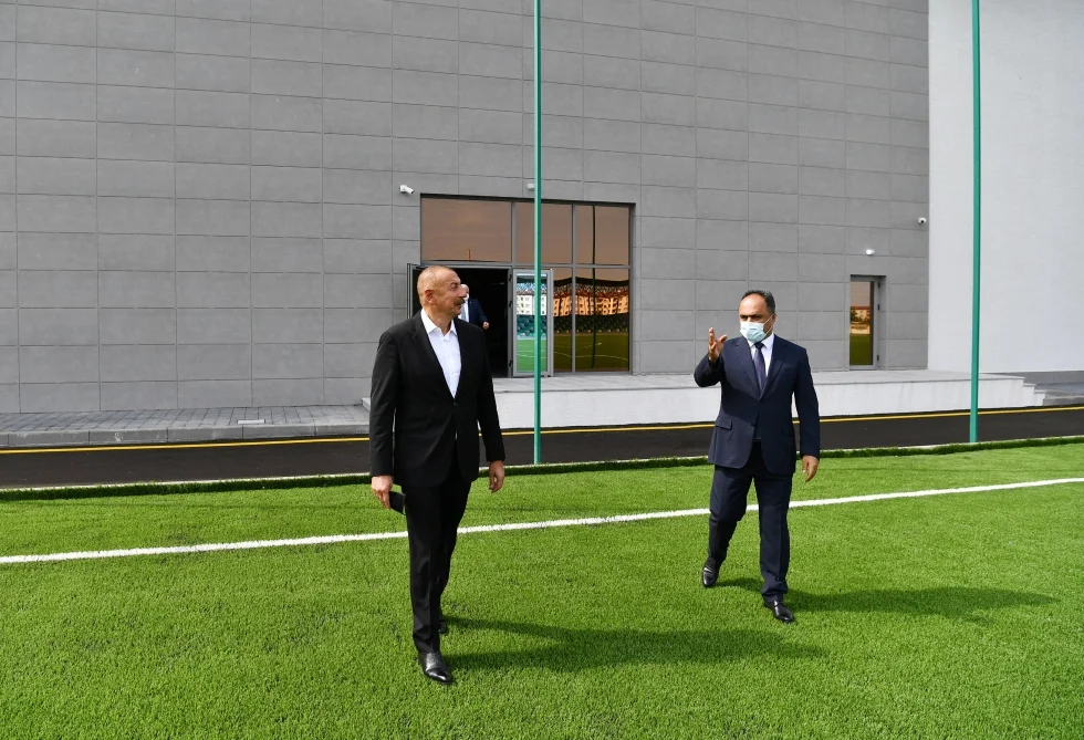 Prezident Goranboy Olimpiya İdman Kompleksinin açılışında iştirak edib - FOTOLAR 