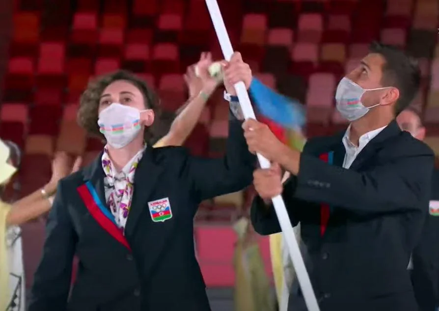 Tokio 2020: Azərbaycan nümayəndə heyəti paraddan keçdi - FOTOLAR/VIDEO 