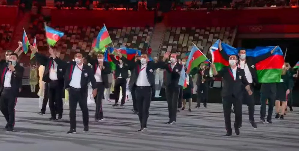 Tokio 2020: Azərbaycan nümayəndə heyəti paraddan keçdi - FOTOLAR/VIDEO 