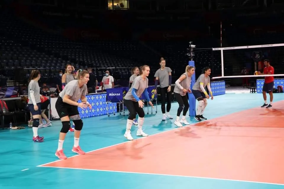 Сборная Азербайджана провела первую тренировку в Сербии - ФОТО 