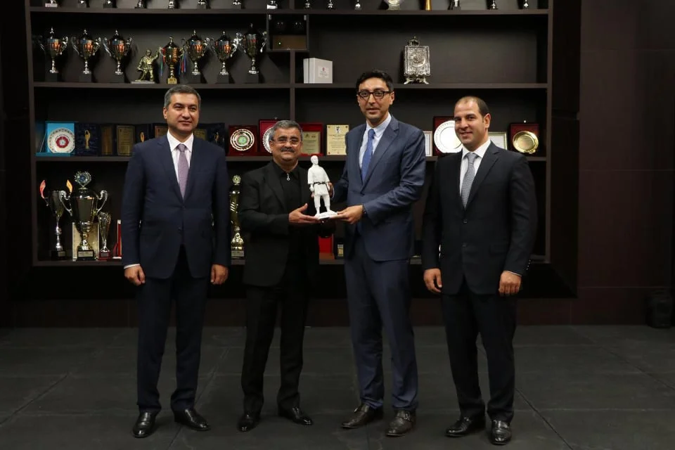 Fərid Qayıbov Cüdo Federasiyasının fəaliyyəti və Bakı Olimpiya Stadionu ilə tanış oldu 