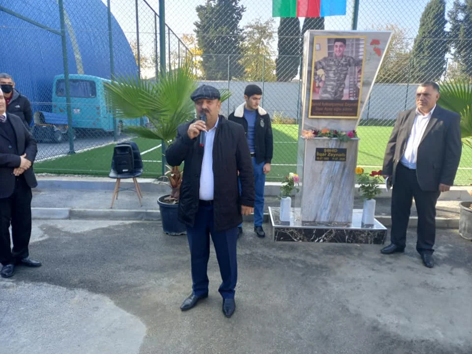 Şəhidin adı futbol meydançasına verildi - FOTOLAR 