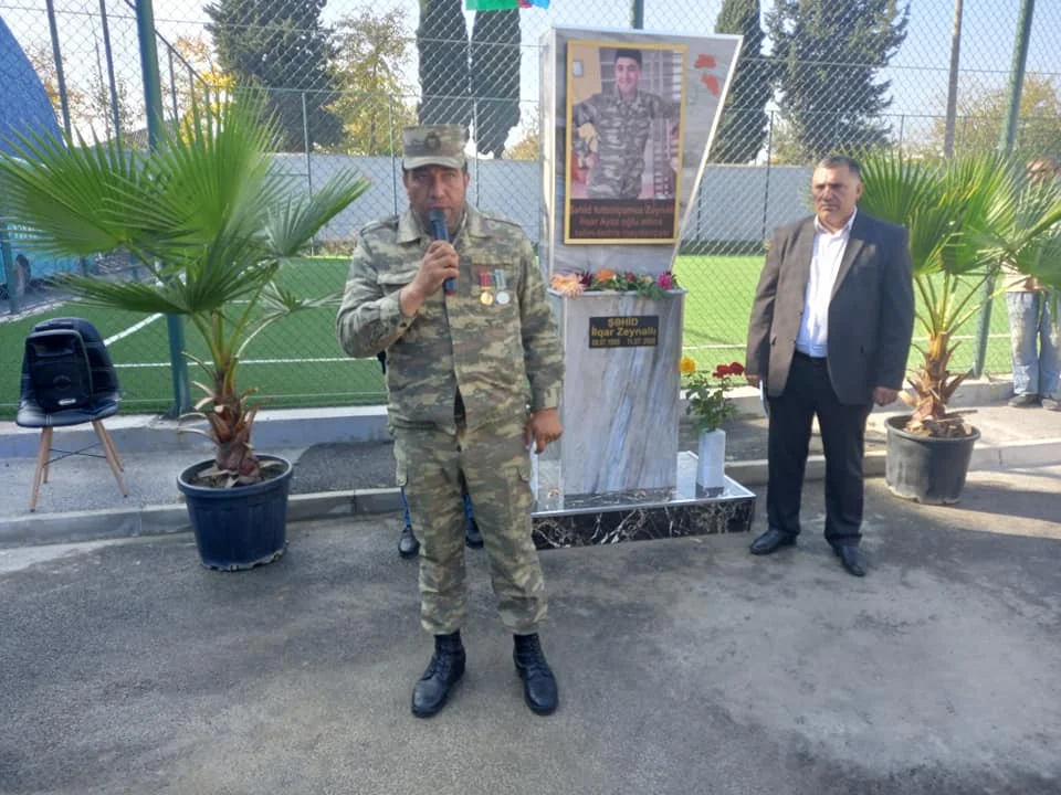 Şəhidin adı futbol meydançasına verildi - FOTOLAR 