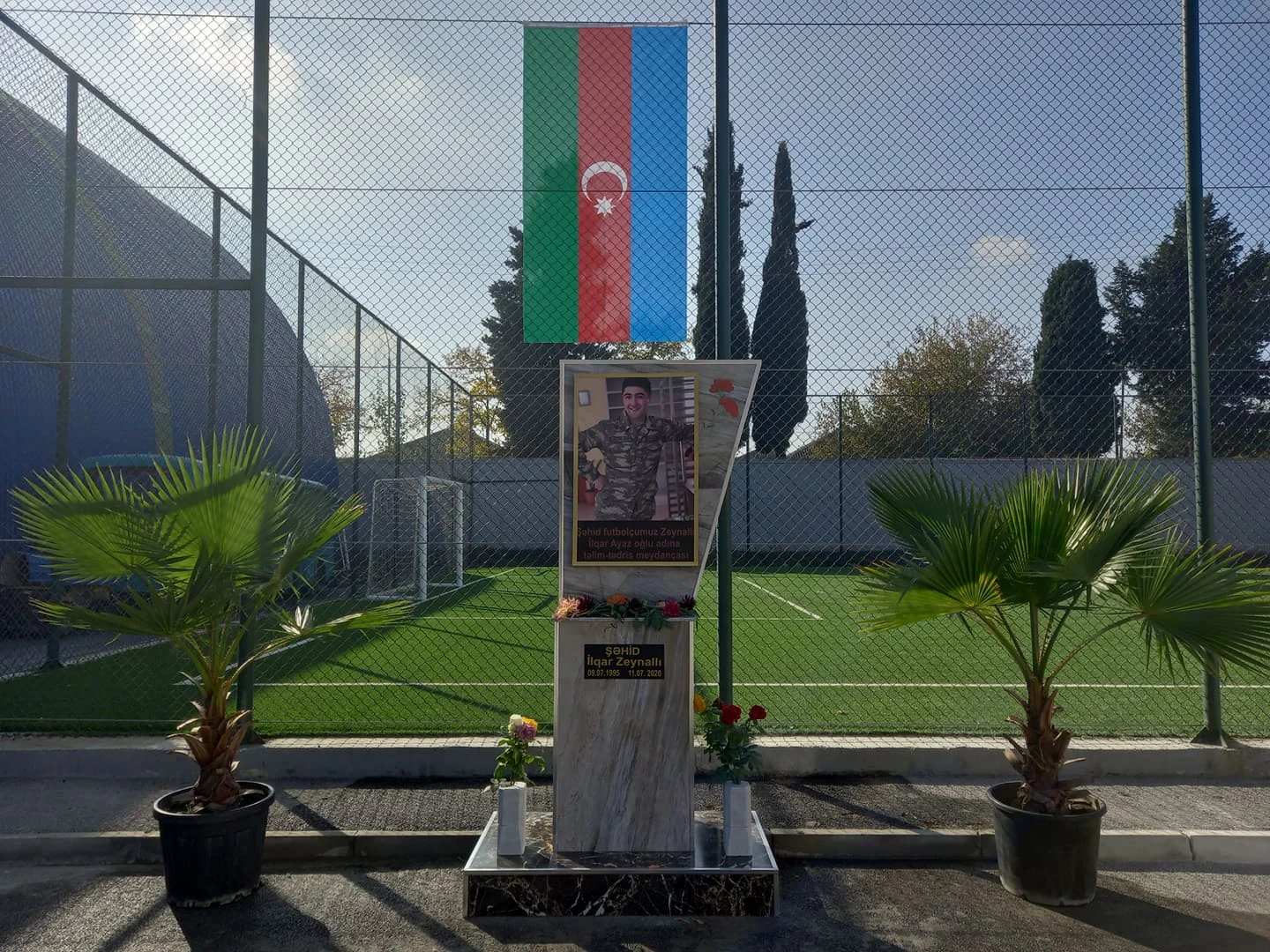 Şəhidin adı futbol meydançasına verildi - FOTOLAR 