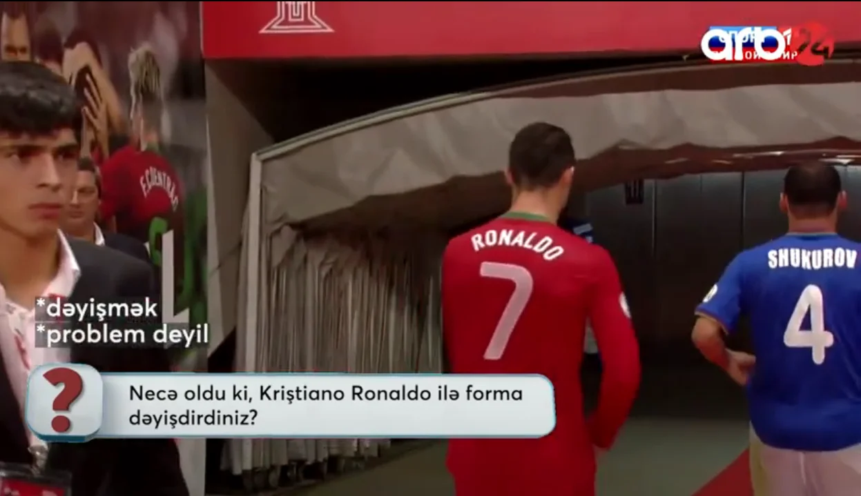 Mahir Şükürovun Ronaldu ilə bağlı xatirəsi: İki dəfə formasını alıb 