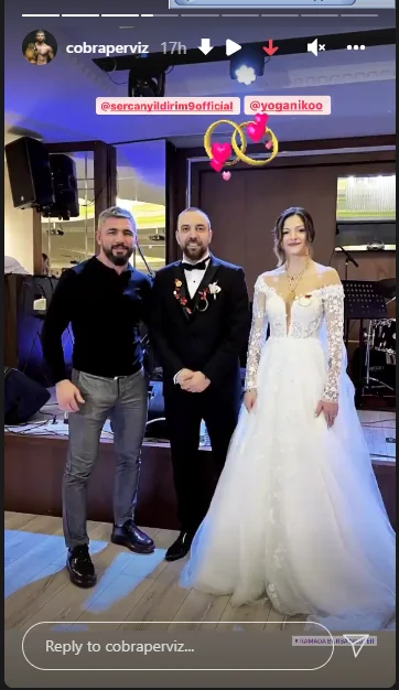 "Kobra" Pərviz məşhur futbolçunun toyunda - FOTOLAR 