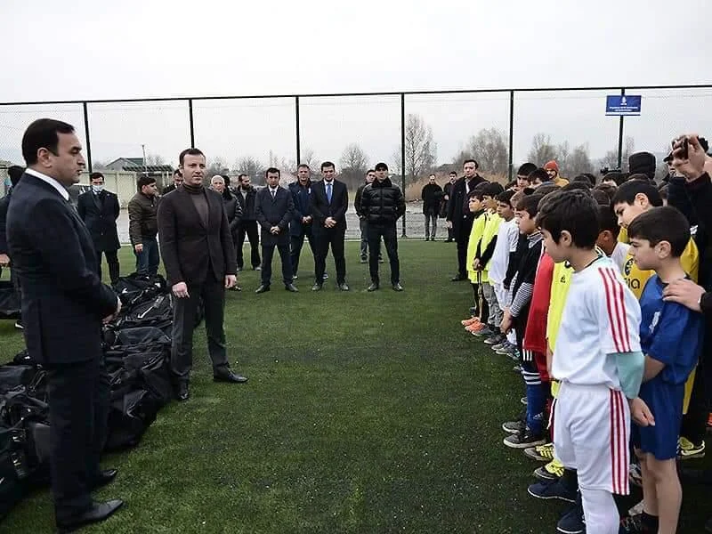 İsmayıllıda yeni meydança istifadəyə verildi - FOTOLAR 