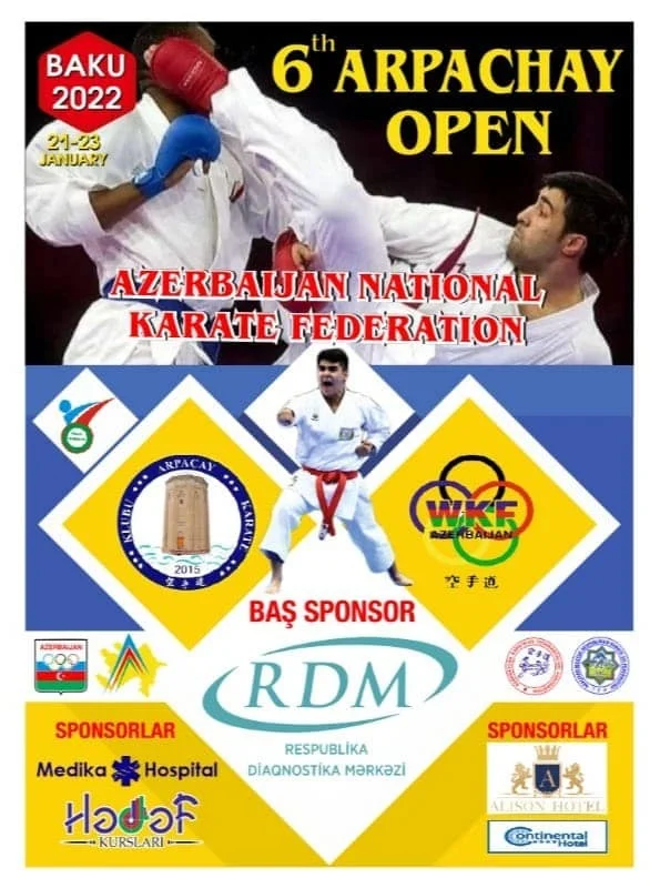 Karate üzrə 6-cı “ARPACHAY OPEN-2022” beynəlxalq turniri keçiriləcək 