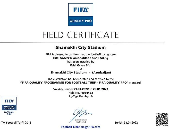 Şamaxı stadionu FİFA sertifikatı aldı - FOTOLAR 
