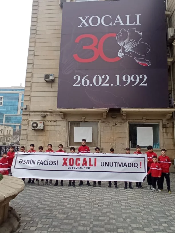 "Xocalı" klubu soyqırım qurbanlarını yad etdi - FOTOLAR 
