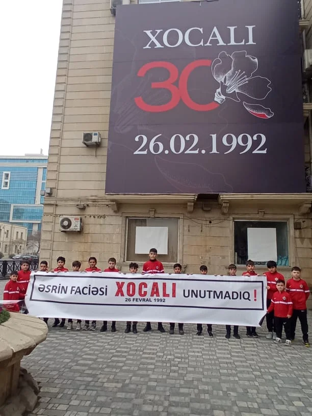 "Xocalı" klubu soyqırım qurbanlarını yad etdi - FOTOLAR 