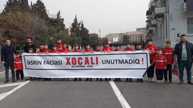 "Xocalı" klubu soyqırım qurbanlarını yad etdi - FOTOLAR 
