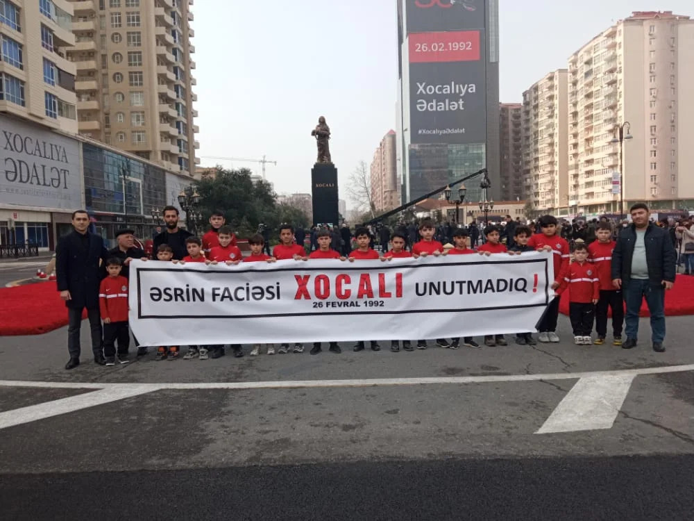 "Xocalı" klubu soyqırım qurbanlarını yad etdi - FOTOLAR 