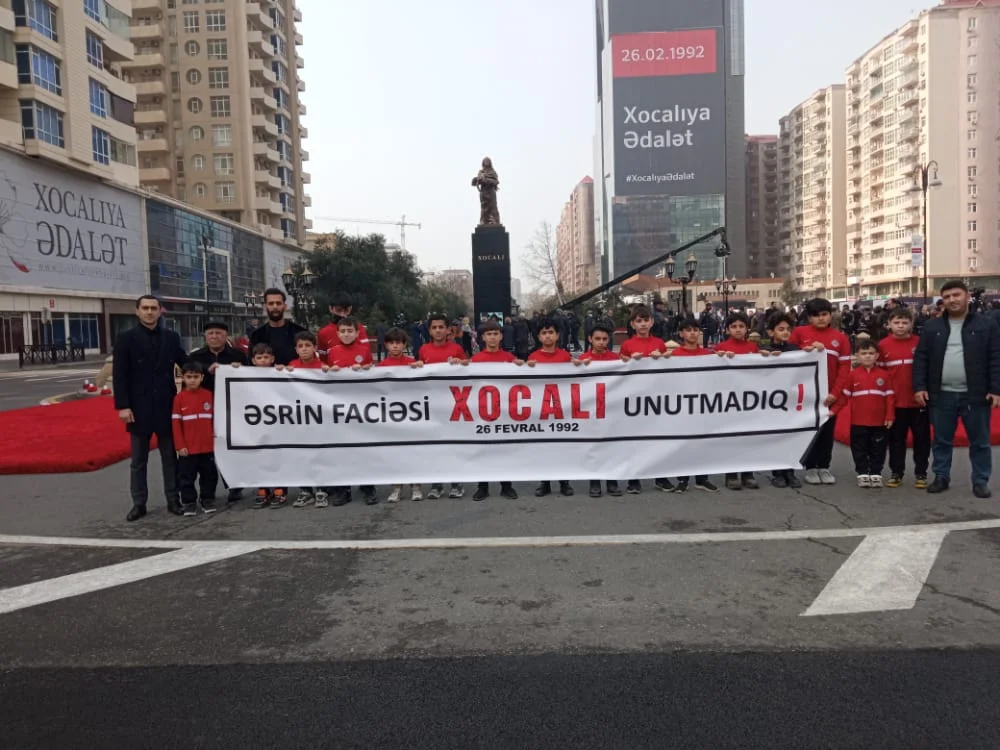 "Xocalı" klubu soyqırım qurbanlarını yad etdi - FOTOLAR 