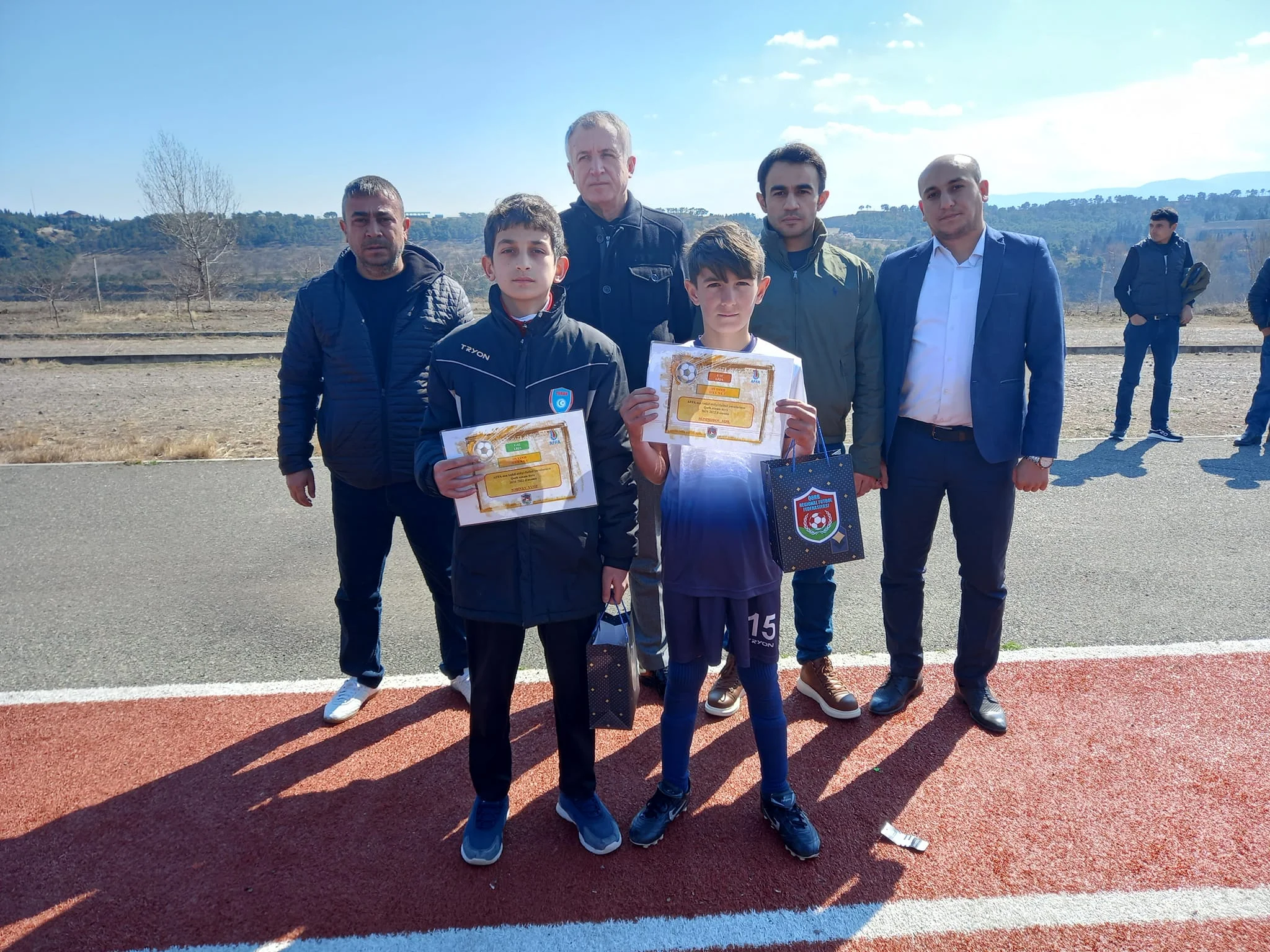 Qərb Regional Futbol Federasiyası futbolçuları mükafatlandırdı - FOTOLAR 