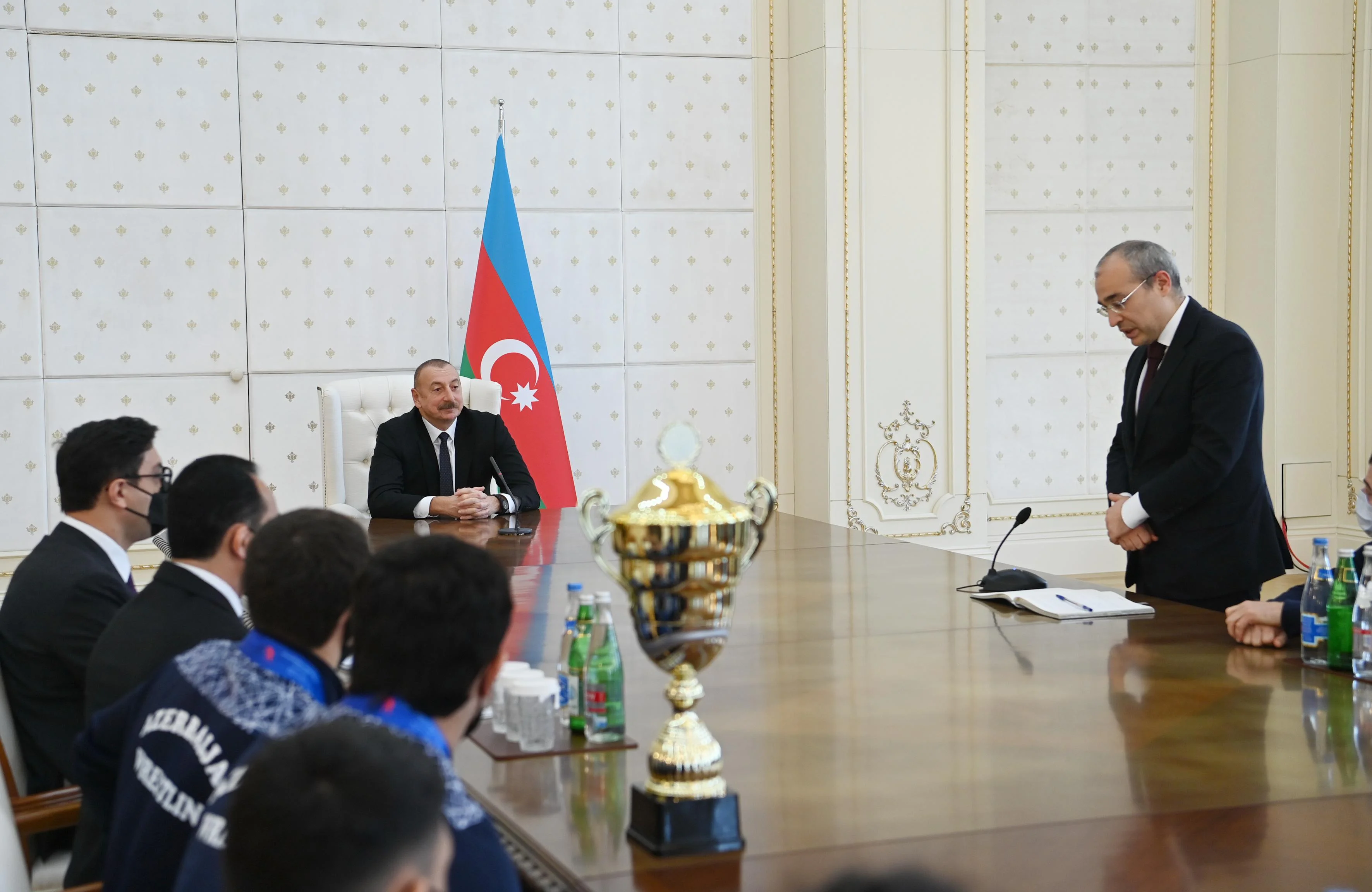 İlham Əliyev Avropa çempionatının iştirakçılarını qəbul etdi - YENİLƏNİB/FOTO 