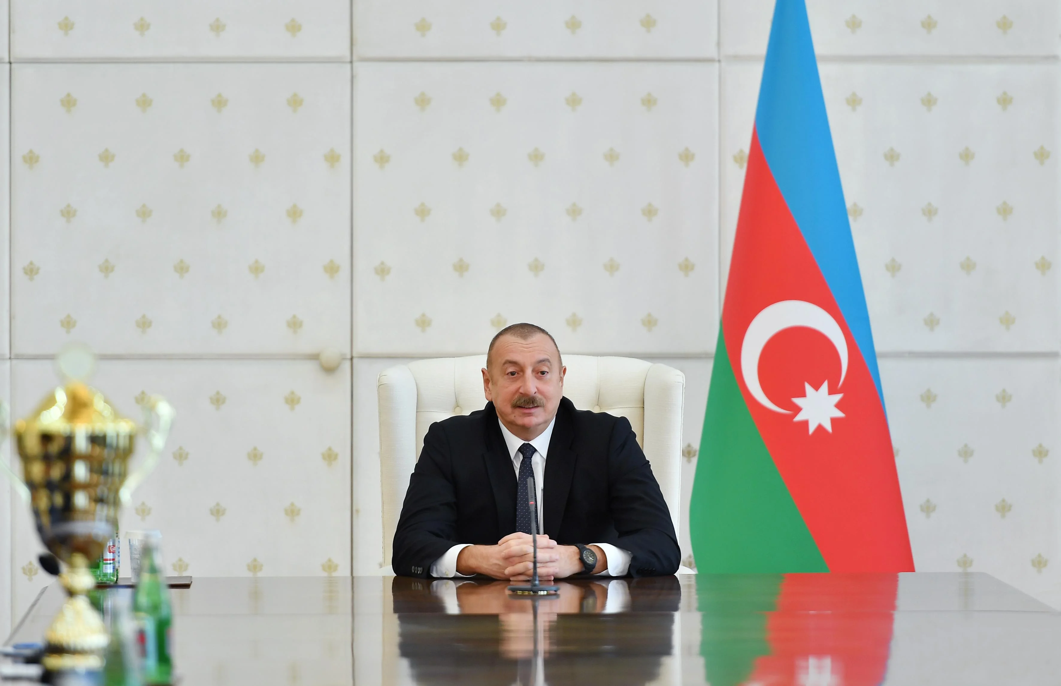 İlham Əliyev Avropa çempionatının iştirakçılarını qəbul etdi - YENİLƏNİB/FOTO 